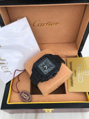 Cartier Santos Bling Bling Black Mad Iced Out