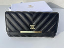 Chanel new trendy black leather model women’s wallet