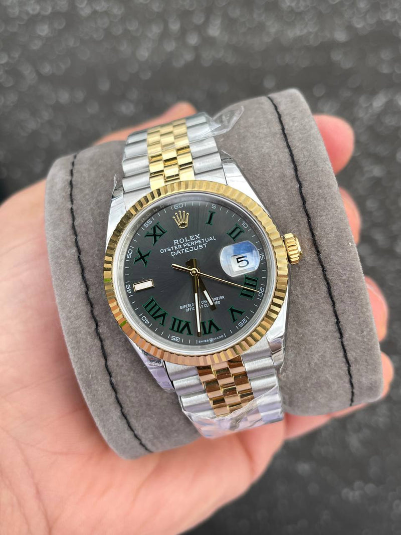 Best Replica Datejust bicolour gold 2 tone Wimbledon model
