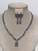 Zircon mixed form diamonds Necklace bling bling rocks with zircon ears