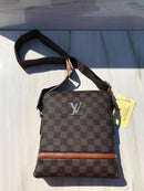 LV brown shoulder bag with brown line