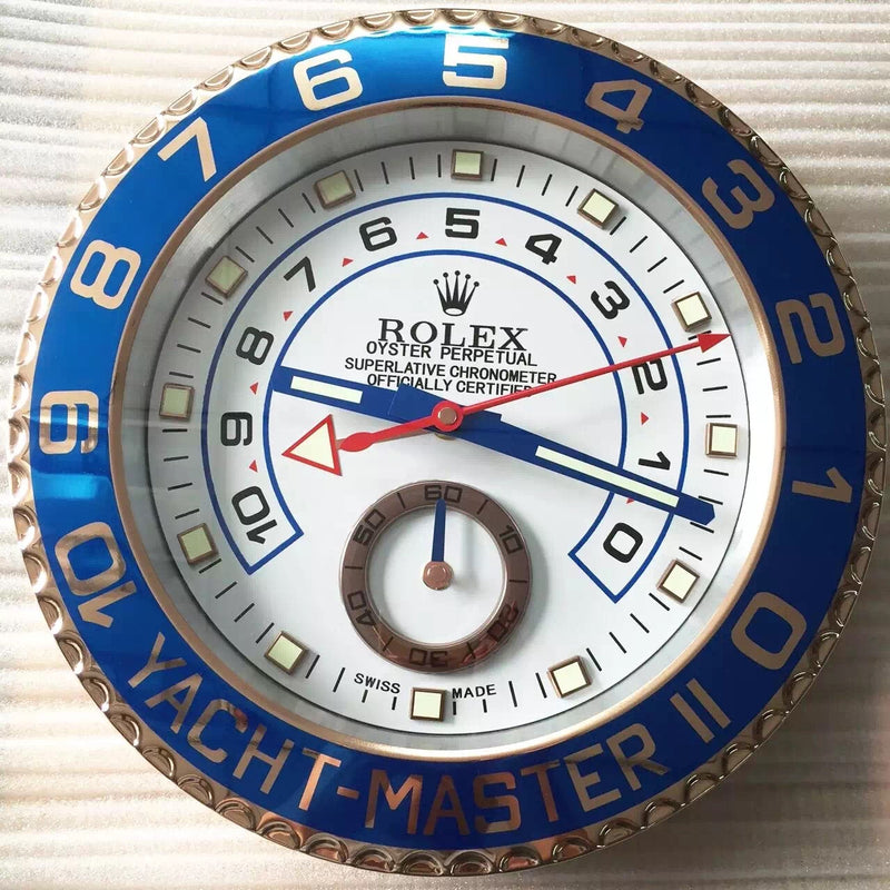 Yacht Master II bicolore - rosegold/white wall clock