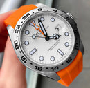 Rolex Explorer ll with black - red -white - orange strap