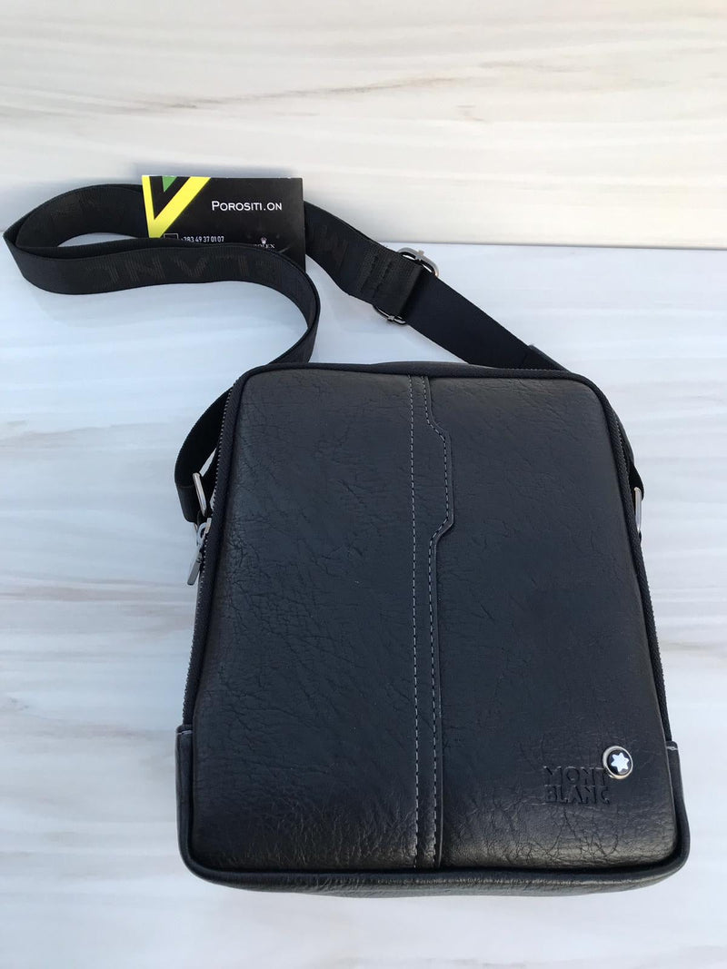 Monte blanc full black XL shoulder bag