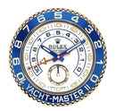 Yacht Master II gold/white wall clock