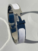 Hermes Clic H  white Silver