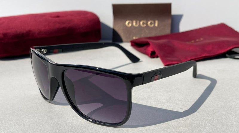 GUCCI SUNGLASSES black tricolore