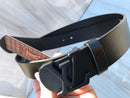 LV INITIALES BELT new old black
