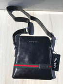 Gucci full black XL shoulder bag tricolour gucci sign