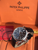 Patek Philippe Black Leather Mad