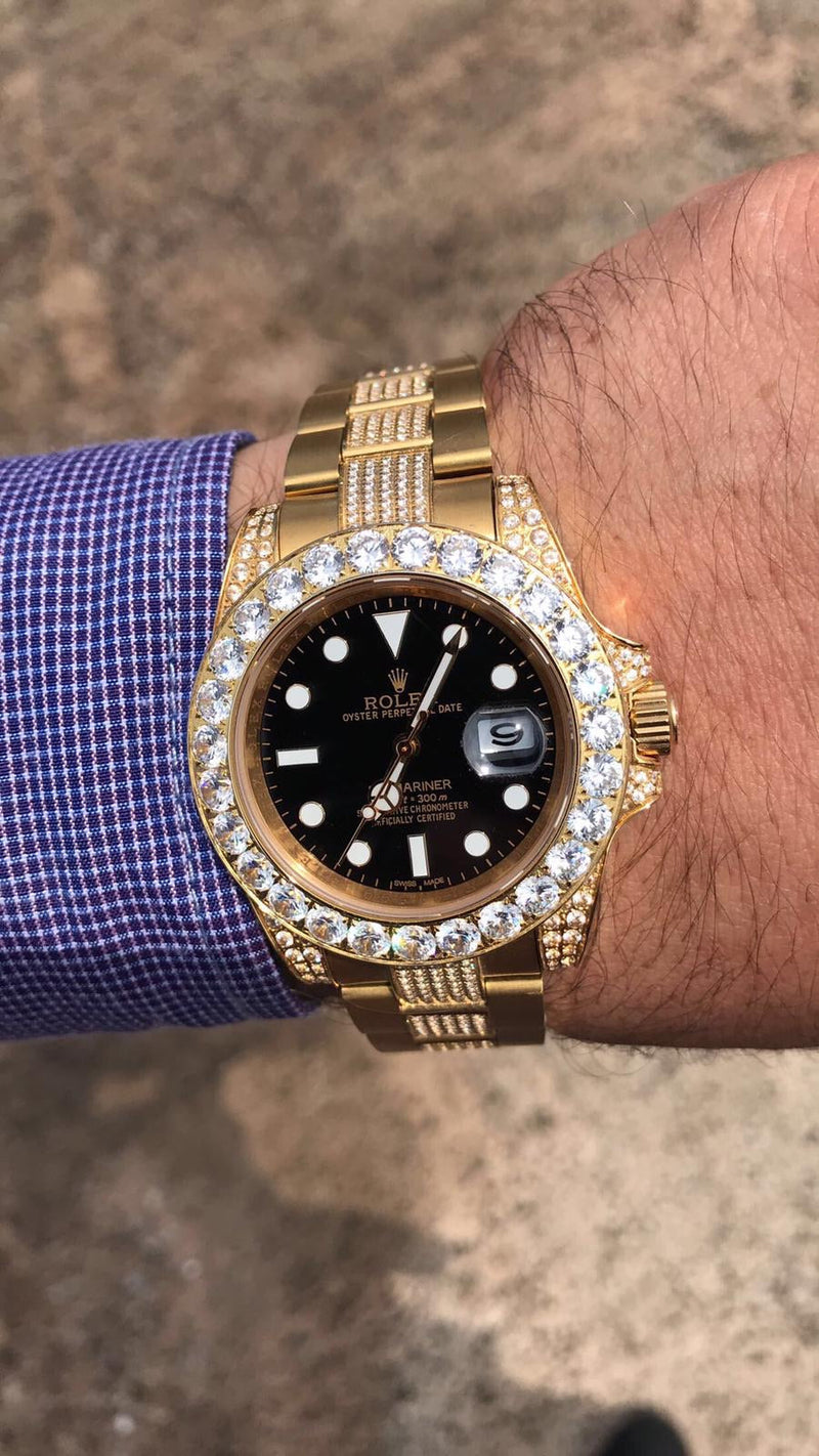 Submariner gold Iced Out