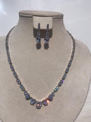 Zircon diamonds Necklace bling bling with zircon ears