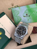 Rolex Datejust grey with Diamonds