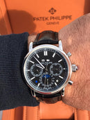 Patek Philippe Black Leather Mad
