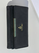 Prada new trendy black leather model women’s wallet