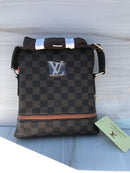 LV brown shoulder bag with brown line