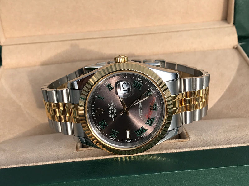 Datejust bicolour Wimbledon model