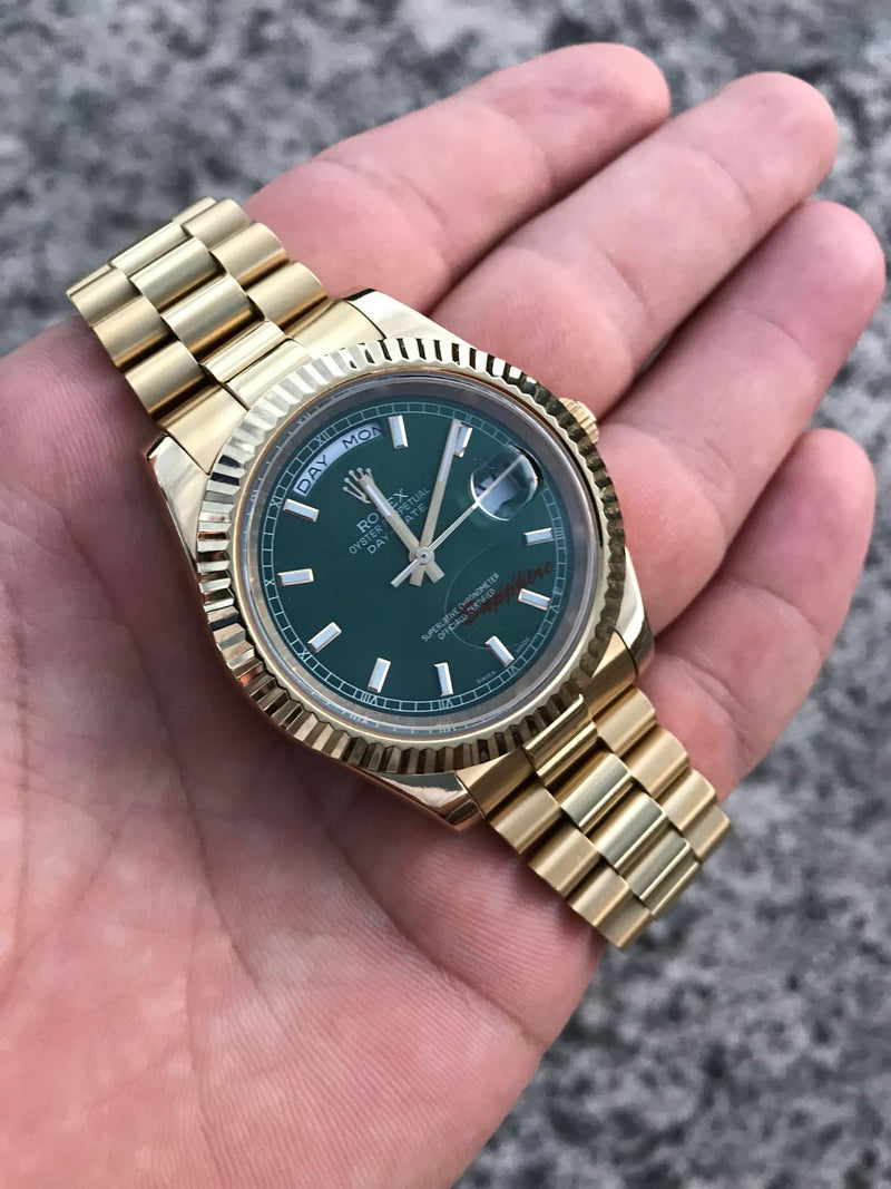 Rolex Daydate green dial 41mm