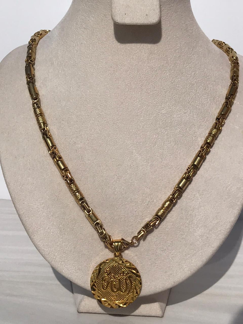 Full standard Gold color Islam sign Necklaces
