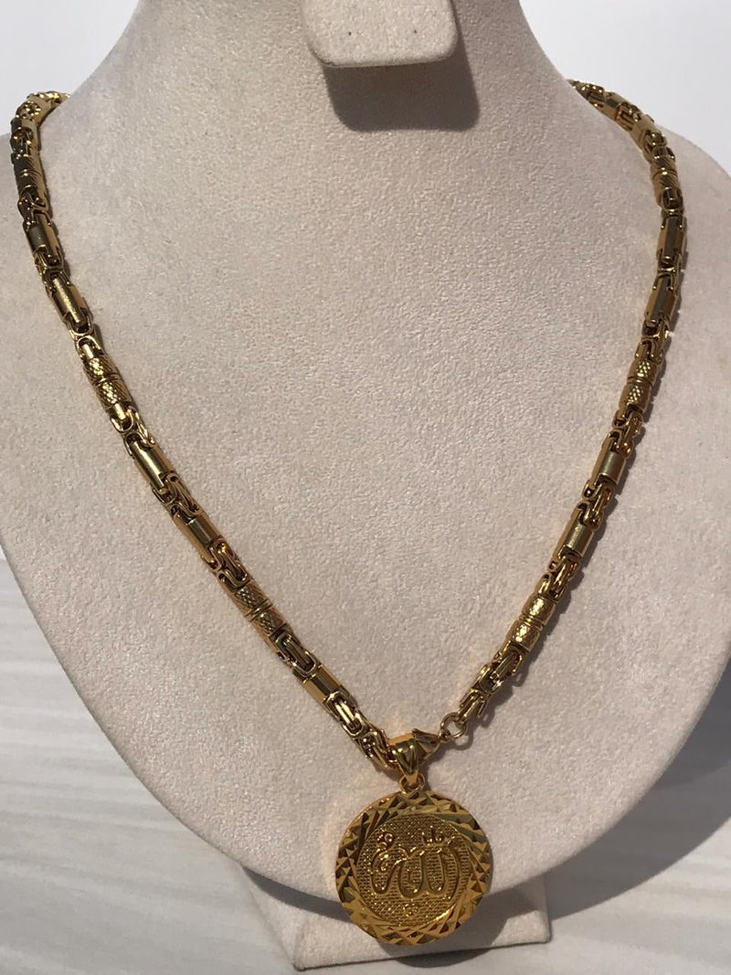 Full standard Gold color Islam sign Necklaces