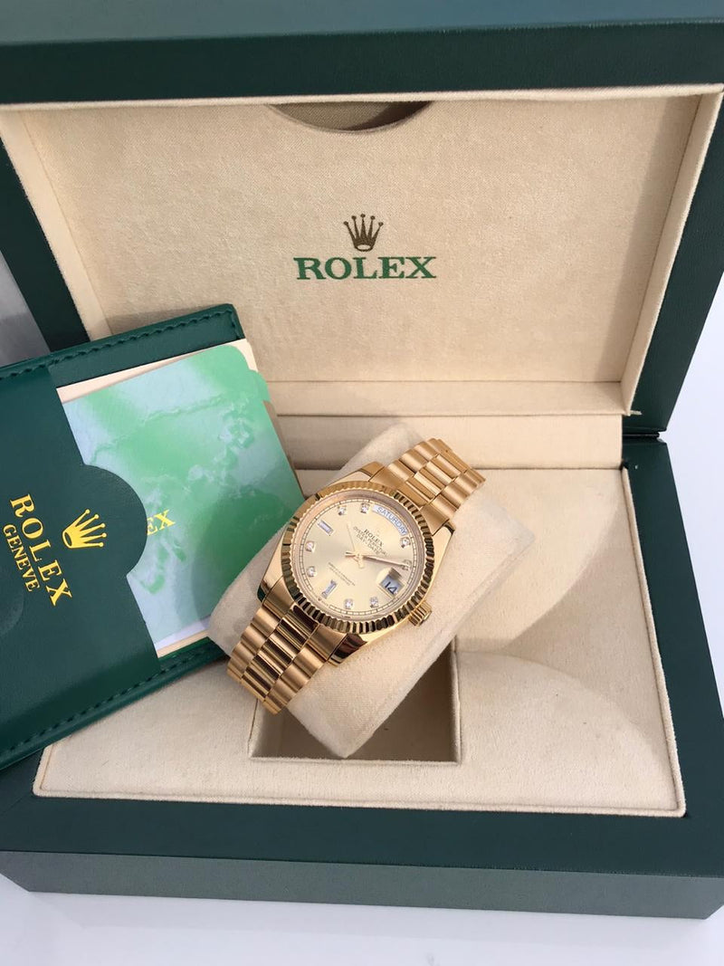 Rolex Daydate with gold dial