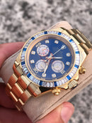 Best Replica Rolex Daytona gold with blue dial