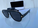 VERSACE BLACK MEDUSA RETRO CHARM SUNGLASSES
