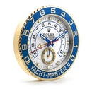 Yacht Master II gold/white wall clock