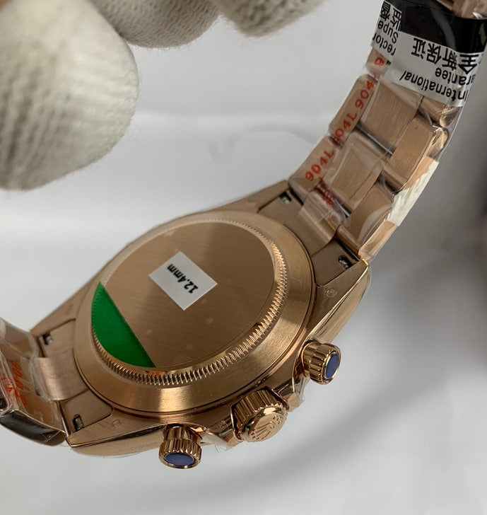 Best Replica Rolex Daytona rosegold - brown with black dial Cosmograph 1:1 Doublete ETÁ