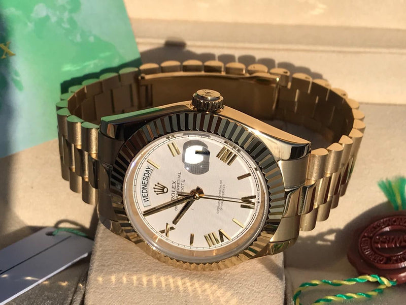 Rolex Daydate with white dial