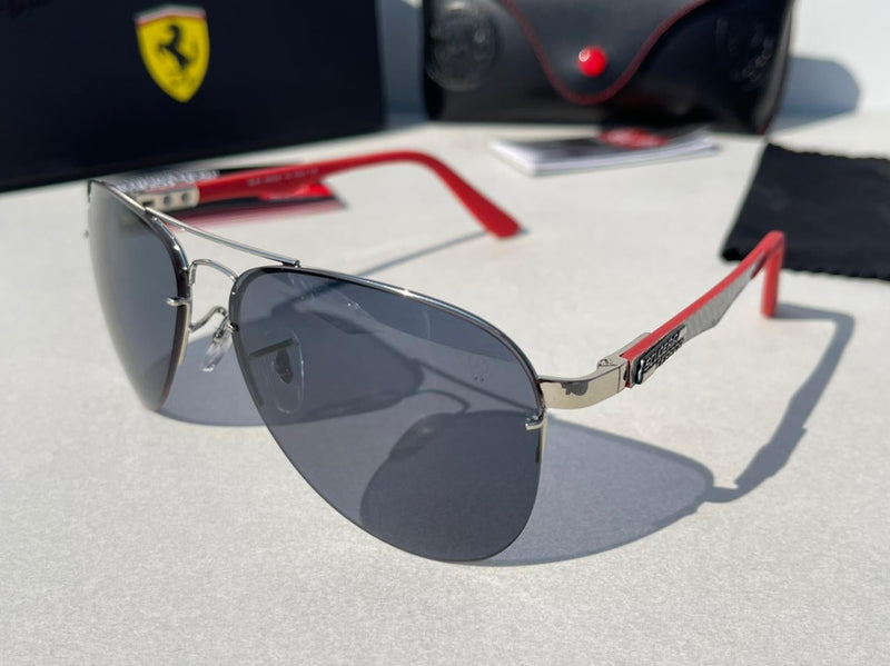 RAY BAN polaroid new la-ferrari model red & blue color