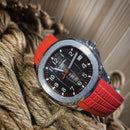 Patek Philippe Nautilus red strap