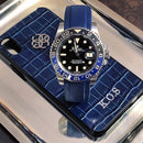 Rolex blue GMT master II with blue strap