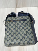 Gucci XL light blue shoulder bag tricolour bee sign