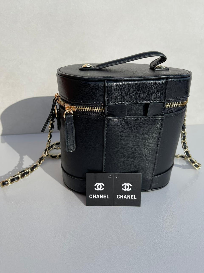Chanel new trendy black leather model women’s bag
