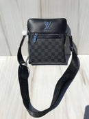 LV black shoulder bag L V