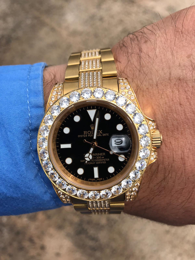 Submariner gold Iced Out