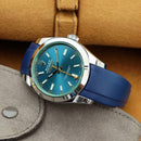 Rolex Blue light Milgauss with blue strap