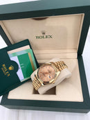 Rolex Datejust gold with Diamonds