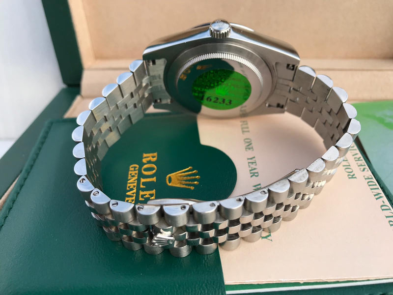 Rolex Datejust grey with Diamonds