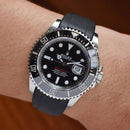 Rolex red sea dweller with black strap