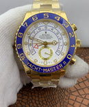 Rolex Yacht Master ll standard gold with white dial 1:1 Doublete super clone ETÁ