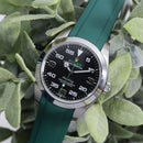 Rolex Ouester submariner with green strap