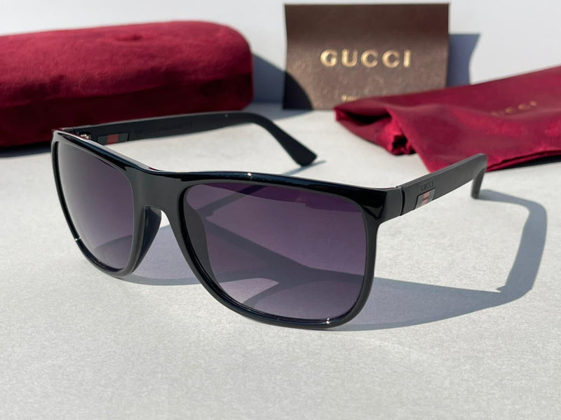 GUCCI SUNGLASSES black tricolore