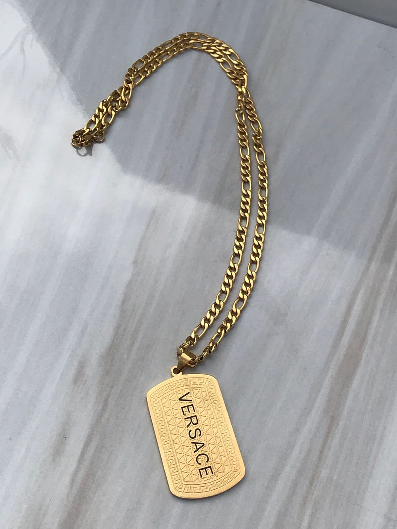 Full versace standard Gold color Versace sign Necklaces