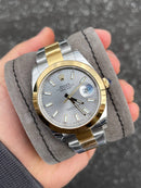 Best Replica Datejust white bicolore rhodium dial 41 mm mirror