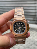 Best Replica Patek Philippe Nautilius Brown with black field thin case Super clone (with orders)