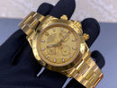 Best Replica 24 karat gold Rolex Daytona Full Gold Cosmograph 1:1 Doublete ETÁ