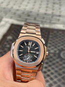 Best Replica Patek Philippe Nautilius Brown with black field thin case Super clone (with orders)