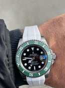 Best Replica Rolex Submariner Green hulk with white strap